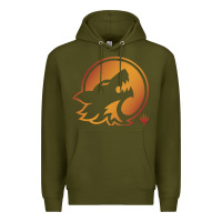 Army Green magic the gathering hunt emblem Premium Hoodie - linhVisuals