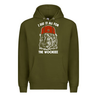Army Green i did it all for the wookiee Premium Hoodie - linhVisuals