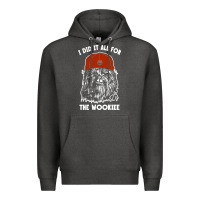 Charcoal Heather i did it all for the wookiee Premium Hoodie - linhVisuals