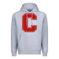 Heather Grey cornell big red Premium Hoodie - linhVisuals