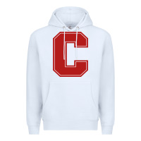 White cornell big red Premium Hoodie - linhVisuals
