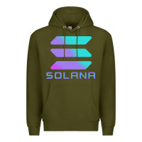Army Green solana cryptocurrency solana Premium Hoodie - linhVisuals