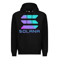 Black solana cryptocurrency solana Premium Hoodie - linhVisuals