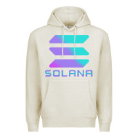 Oatmeal Heather solana cryptocurrency solana Premium Hoodie - linhVisuals