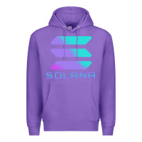 Purple solana cryptocurrency solana Premium Hoodie - linhVisuals