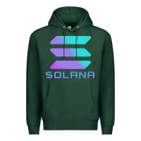 Sports Green solana cryptocurrency solana Premium Hoodie - linhVisuals