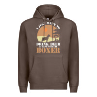 Coffee boxer beer dog lover t  shirt boxer beer dog lover t  shirt Premium Hoodie - linhVisuals
