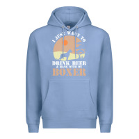 Colony Blue boxer beer dog lover t  shirt boxer beer dog lover t  shirt Premium Hoodie - linhVisuals