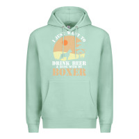 Seafoam boxer beer dog lover t  shirt boxer beer dog lover t  shirt Premium Hoodie - linhVisuals