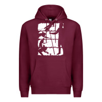 Burgundy billiards gift t  shirt pool cue snooker table billiard t  shirt Premium Hoodie - linhVisuals