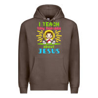 Coffee i teach tiny humans about jesus Premium Hoodie - linhVisuals