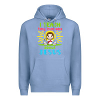 Colony Blue i teach tiny humans about jesus Premium Hoodie - linhVisuals