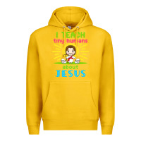 Lemon i teach tiny humans about jesus Premium Hoodie - linhVisuals