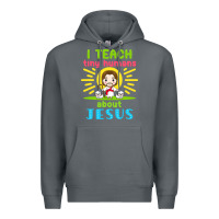 Rock i teach tiny humans about jesus Premium Hoodie - linhVisuals