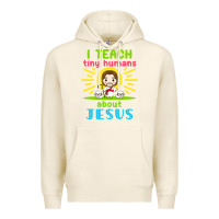 Tofu i teach tiny humans about jesus Premium Hoodie - linhVisuals