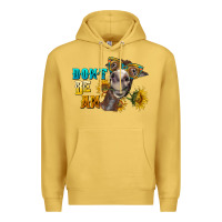 Antique Gold don't be an ass donkey Premium Hoodie - BarkalooDesign
