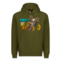 Army Green don't be an ass donkey Premium Hoodie - BarkalooDesign