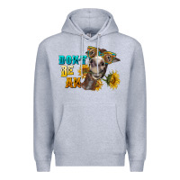 Heather Grey don't be an ass donkey Premium Hoodie - BarkalooDesign