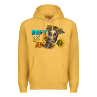 Mustard don't be an ass donkey Premium Hoodie - BarkalooDesign