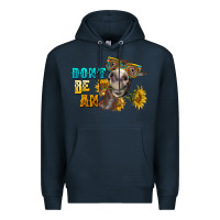 Navy don't be an ass donkey Premium Hoodie - BarkalooDesign