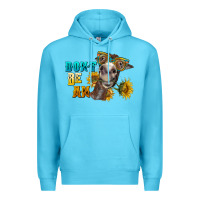 Ocean Blue don't be an ass donkey Premium Hoodie - BarkalooDesign