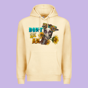 Don't Be An Ass Donkey Premium Hoodie Designed By Barkaloodesign