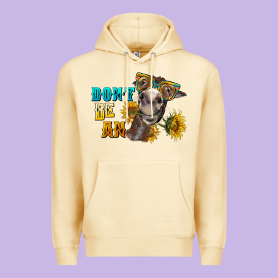 Don't Be An Ass Donkey Premium Hoodie Designed By Barkaloodesign