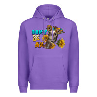 Purple don't be an ass donkey Premium Hoodie - BarkalooDesign