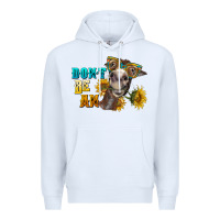 White don't be an ass donkey Premium Hoodie - BarkalooDesign