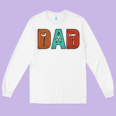 Dad Long Sleeve Tee Designed By Artiststas