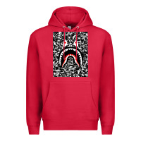 Cardinal Bape Shark Army Premium Hoodie - linhVisuals