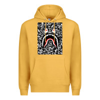 Mustard Bape Shark Army Premium Hoodie - linhVisuals