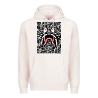 Pale Pink Bape Shark Army Premium Hoodie - linhVisuals