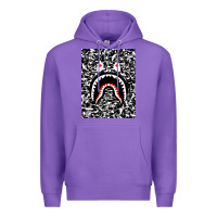 Purple Bape Shark Army Premium Hoodie - linhVisuals