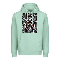 Seafoam Bape Shark Army Premium Hoodie - linhVisuals