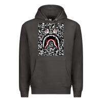 Smoke Bape Shark Army Premium Hoodie - linhVisuals