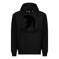 Black democracy Premium Hoodie - linhVisuals