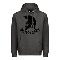 Charcoal Heather democracy Premium Hoodie - linhVisuals
