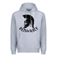 Heather Grey democracy Premium Hoodie - linhVisuals