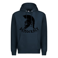Navy democracy Premium Hoodie - linhVisuals