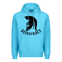 Ocean Blue democracy Premium Hoodie - linhVisuals