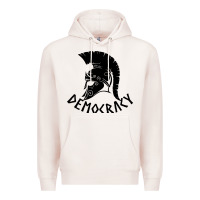 Pale Pink democracy Premium Hoodie - linhVisuals