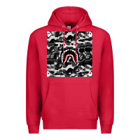 Cardinal Bape Shark Army Premium Hoodie - linhVisuals