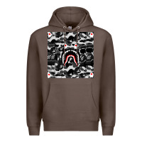Coffee Bape Shark Army Premium Hoodie - linhVisuals