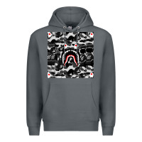 Rock Bape Shark Army Premium Hoodie - linhVisuals