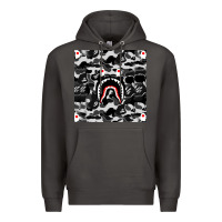 Smoke Bape Shark Army Premium Hoodie - linhVisuals