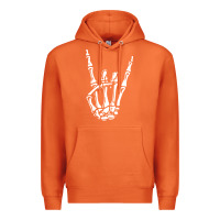 Carrot rock on skeleton hand Premium Hoodie - linhVisuals