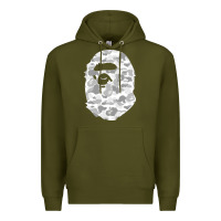 Army Green Gorilla Head Shot Premium Hoodie - linhVisuals