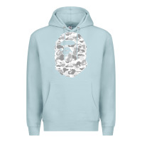 Blue Mist Gorilla Head Shot Premium Hoodie - linhVisuals