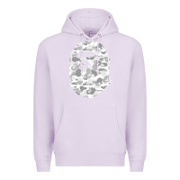Lilac Gorilla Head Shot Premium Hoodie - linhVisuals